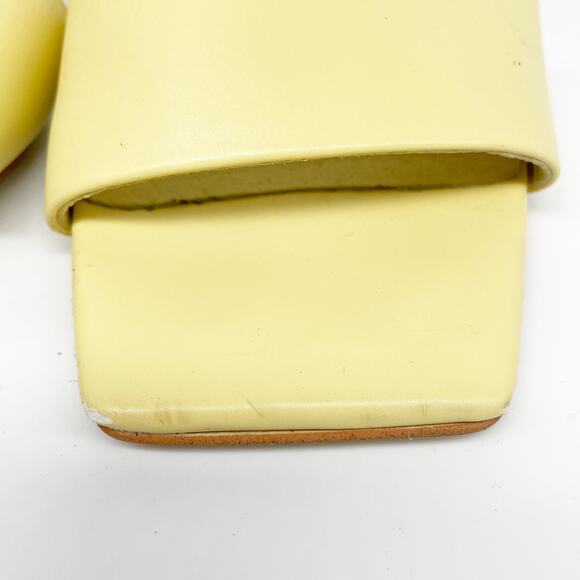 Jeffrey Campbell Women's Yellow Square Toe Mule Heels Size 7 - Picture 12 of 15